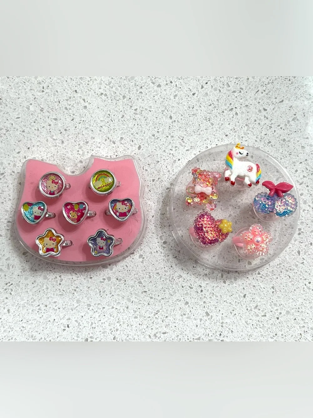 Hello Kitty and Assorted Rings 2 Sets